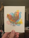 Cluck Cluck greeting card