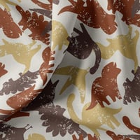 Tissu Coton Dinou écru
