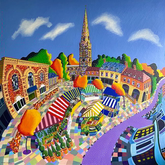 Kettering Marketplace Original Painting