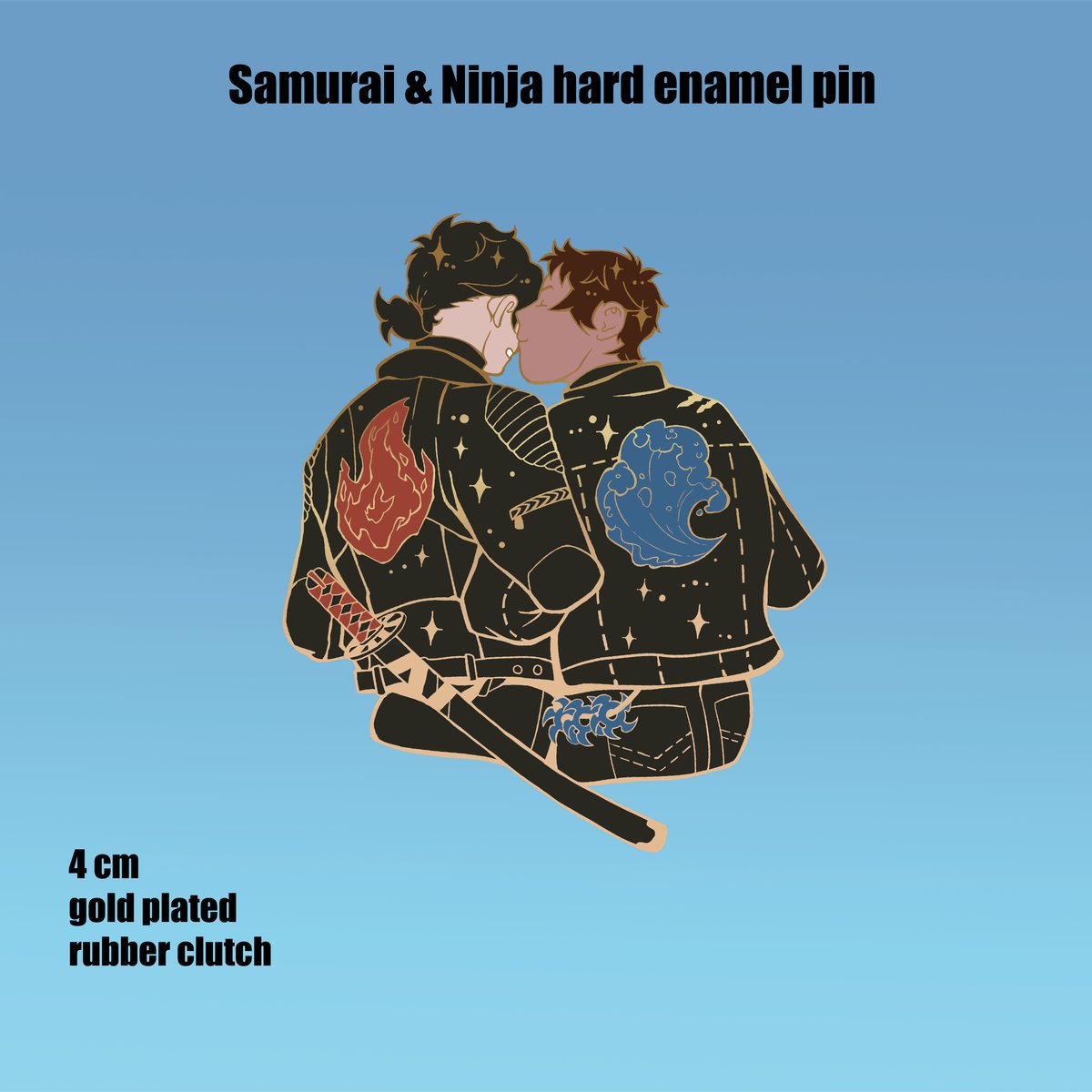 Image of Samurai & Ninja przypinka hard enamel Przedsprzedaż