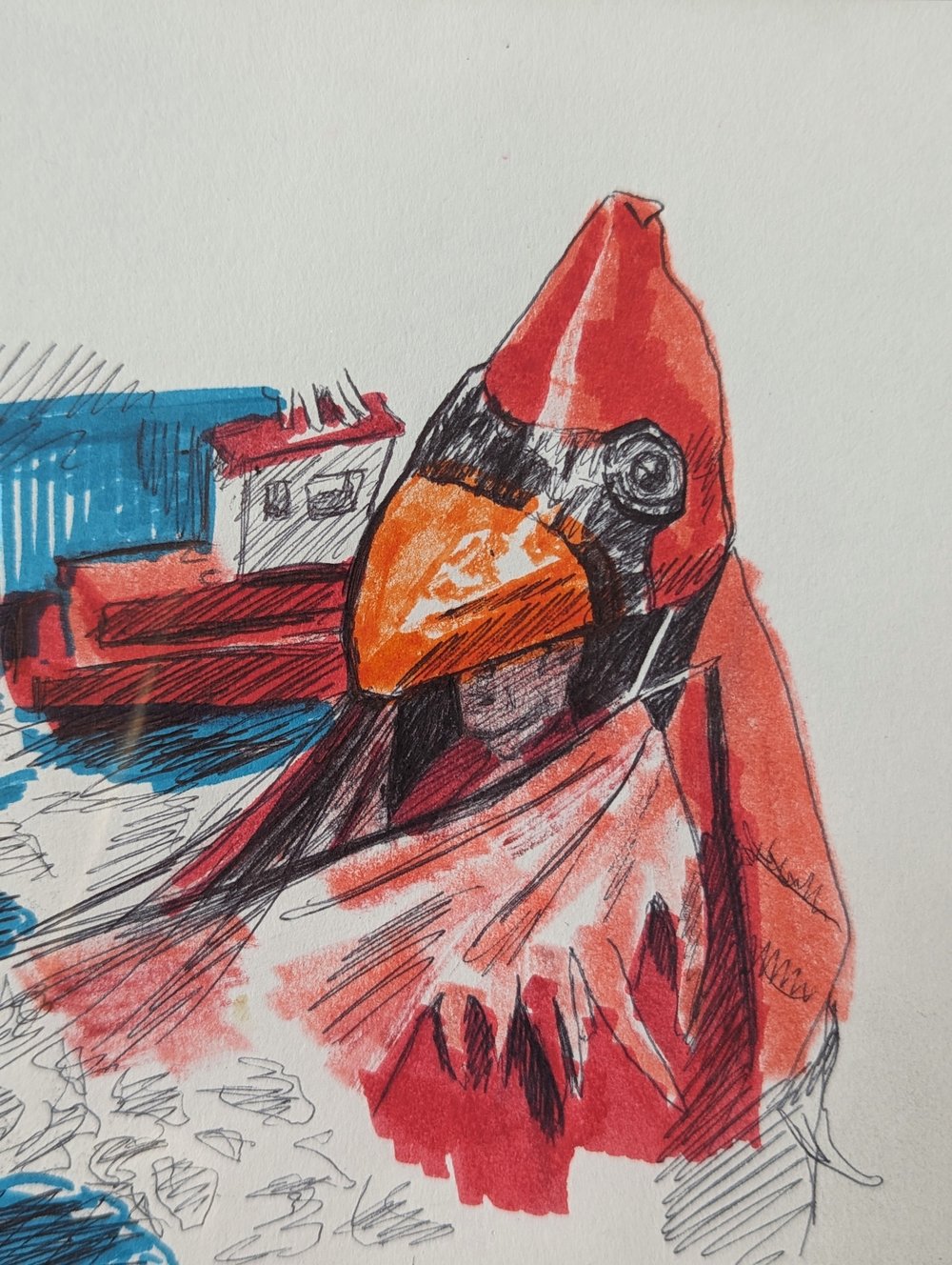 Bird Costume Sketch (2019)