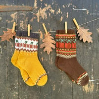 Image 1 of Lot de 2 patrons de chaussettes : Autumn harvest socks et Pumpkin patch socks