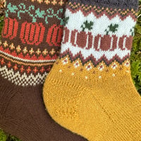 Image 2 of Lot de 2 patrons de chaussettes : Autumn harvest socks et Pumpkin patch socks