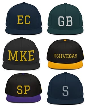 Wisco College Town Snapbacks
