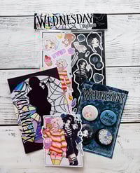 Image 1 of Wednesday pin buttons set N1