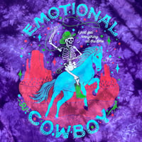 Image 2 of Cowboy Purple Tie-Dye Tee