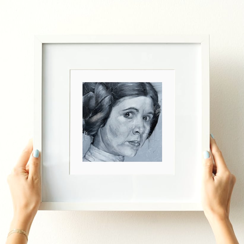 Open Edition  - Princess Leia (Carrie Fisher) - Print