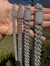 Cuban Link Chain Iced Hip Hop 925 Silver Necklace.