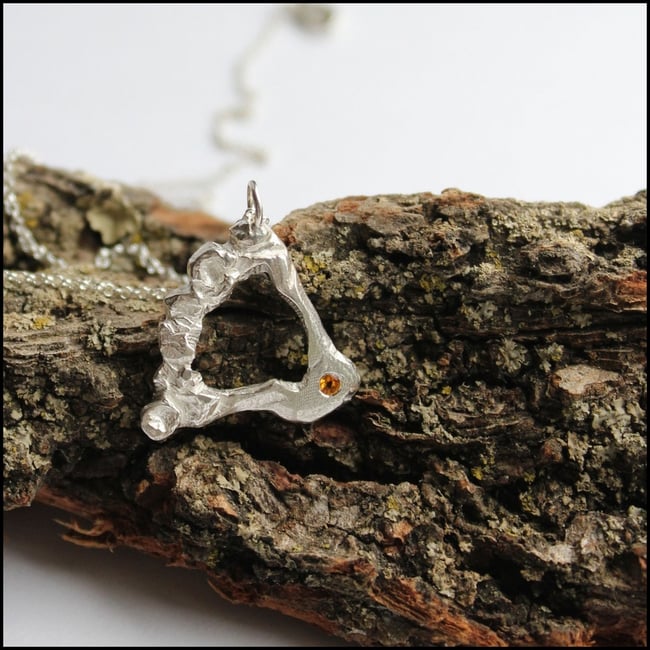 Textured Triangle Pendant