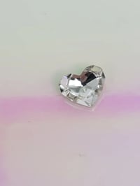Image 2 of Clear crystal heart shape
