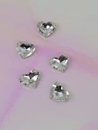 Image 3 of Clear crystal heart shape