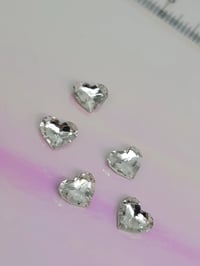 Image 4 of Clear crystal heart shape