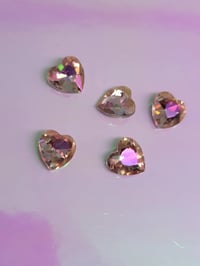 Image 2 of Peach crystal heart