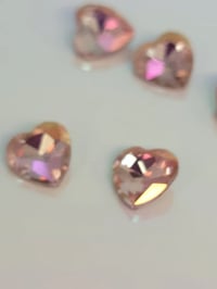 Image 4 of Peach crystal heart
