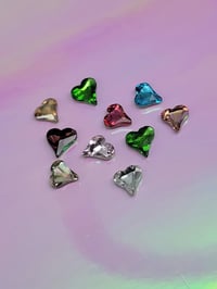 Image 1 of Mix color crystal heart