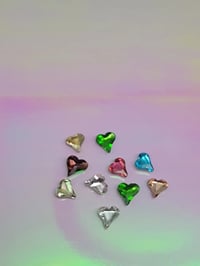 Image 2 of Mix color crystal heart
