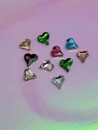 Image 3 of Mix color crystal heart