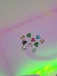 Image 4 of Mix color crystal heart
