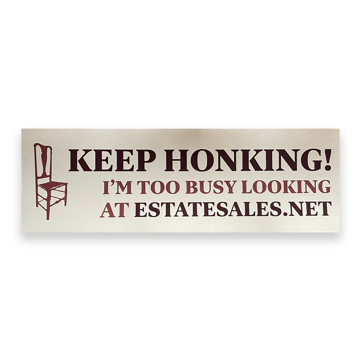 Estate Sale Bumper Sticker 