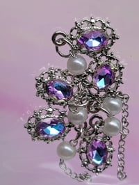 Image 1 of Purple dangle stone