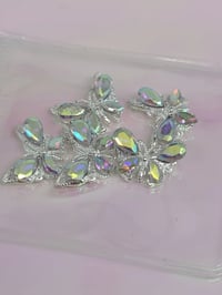 Image 2 of Dimond silver butterfly  AB