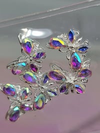 Image 4 of Dimond silver butterfly  AB