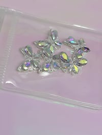 Image 5 of Dimond silver butterfly  AB