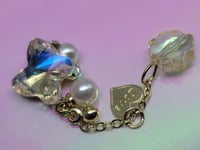 Image 1 of Clear crystal butterfly dangled 