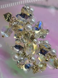 Image 2 of Clear crystal butterfly dangled 