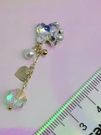 Image 5 of Clear crystal butterfly dangled 