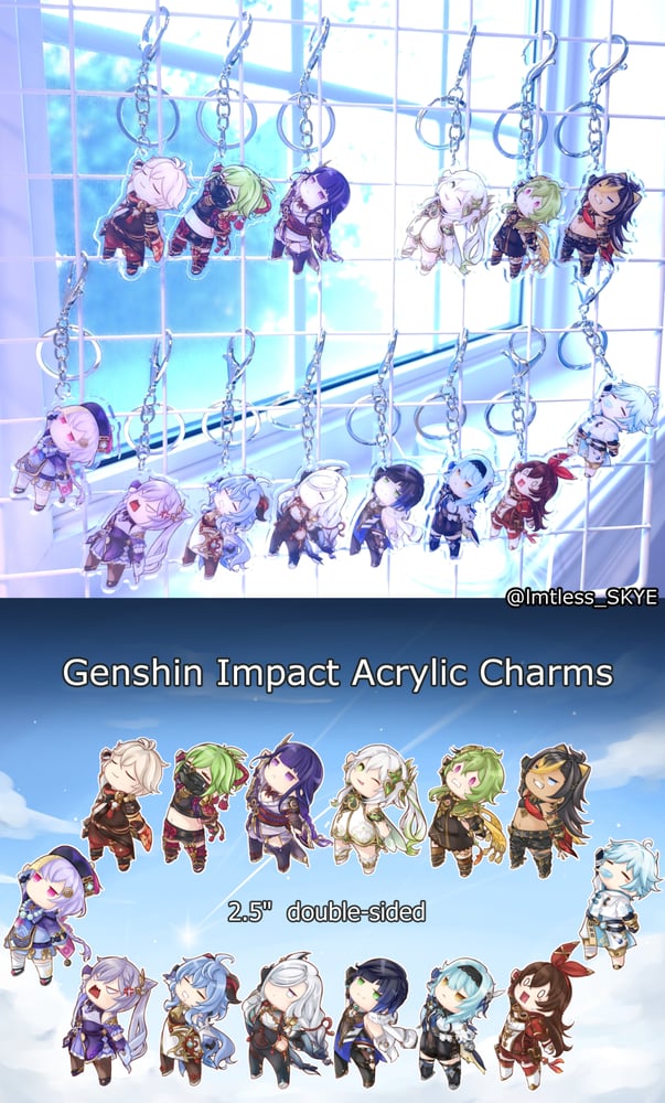 Image of Genshin Impact Acrylic Charms