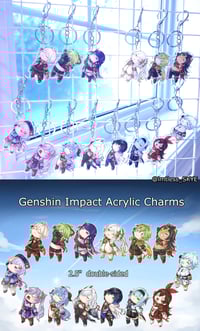 Genshin Impact Acrylic Charms