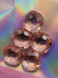 Image 1 of Peach doble tone crystal 