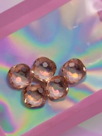 Image 3 of Peach doble tone crystal 
