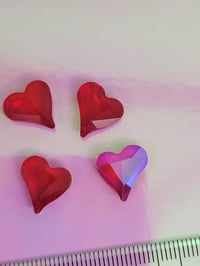 Image 1 of Two tone red heart