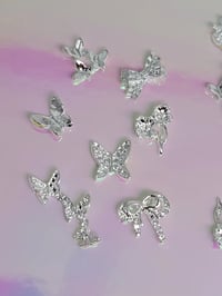 Image 1 of Silver metal charms mix