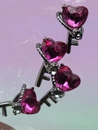 Image 2 of Pink dimond heart key