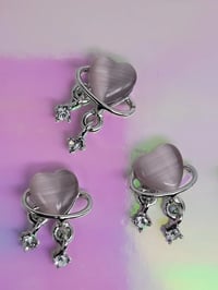 Image 2 of Two tone heart charm