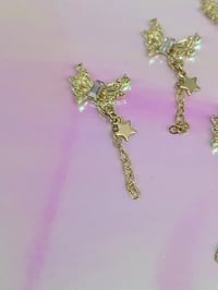 Image 2 of Gold dangled butterfly 