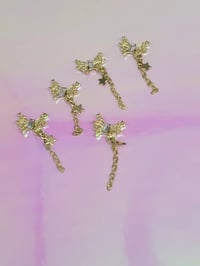 Image 4 of Gold dangled butterfly 