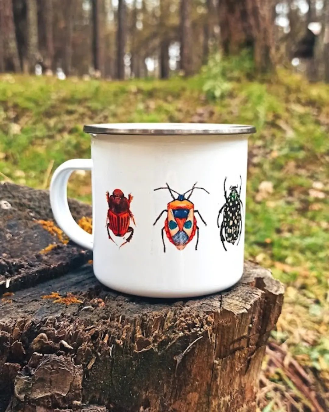 Image of Beetles Camping Mug 