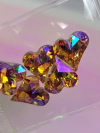 Image 5 of Peach k9 heart  shape dimond 