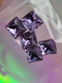 Image 1 of K9 purple square dimond 