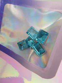 Image 1 of Light blue dimond  rectangle 