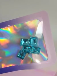 Image 3 of Light blue dimond  rectangle 
