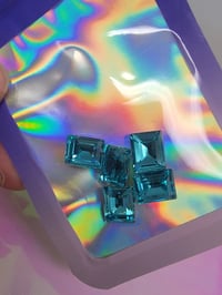 Image 4 of Light blue dimond  rectangle 
