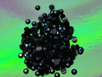 Image 1 of Black rhinestone blue tone