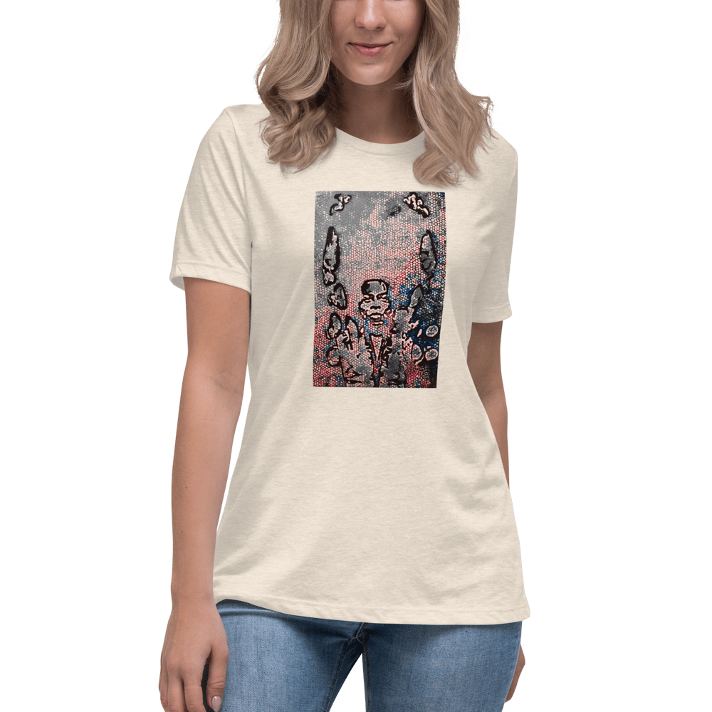 THE STANCE (PINK/GRY) - LTC METRO WOMEN'S RELAXED T-SHIRT 