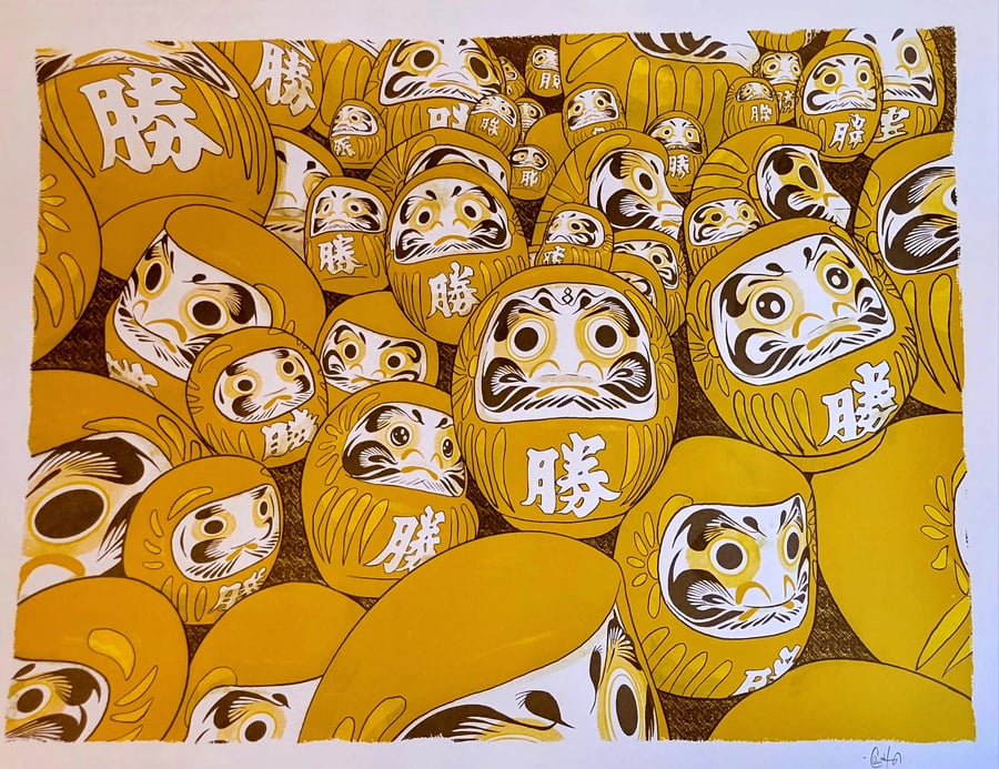 Image of Lucky Daruma (Wealth and Prosperity Variant)