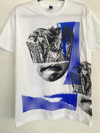 Image 1 of Blue - COLLAGE T-SHIRT